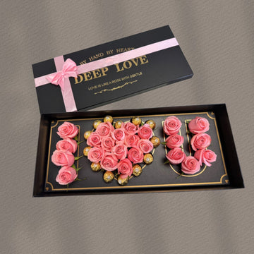 I love you pink box
