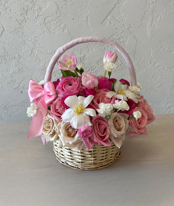 Blush & Bloom Basket