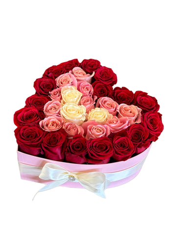 Heart Rose Box