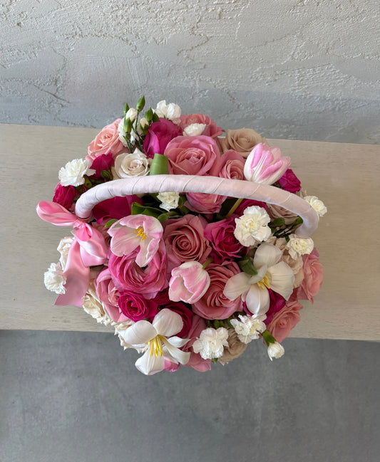 Blush & Bloom Basket