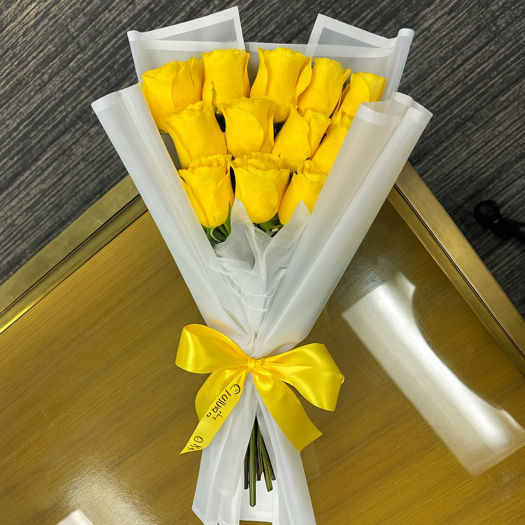 Ámbar Yellow bouquet