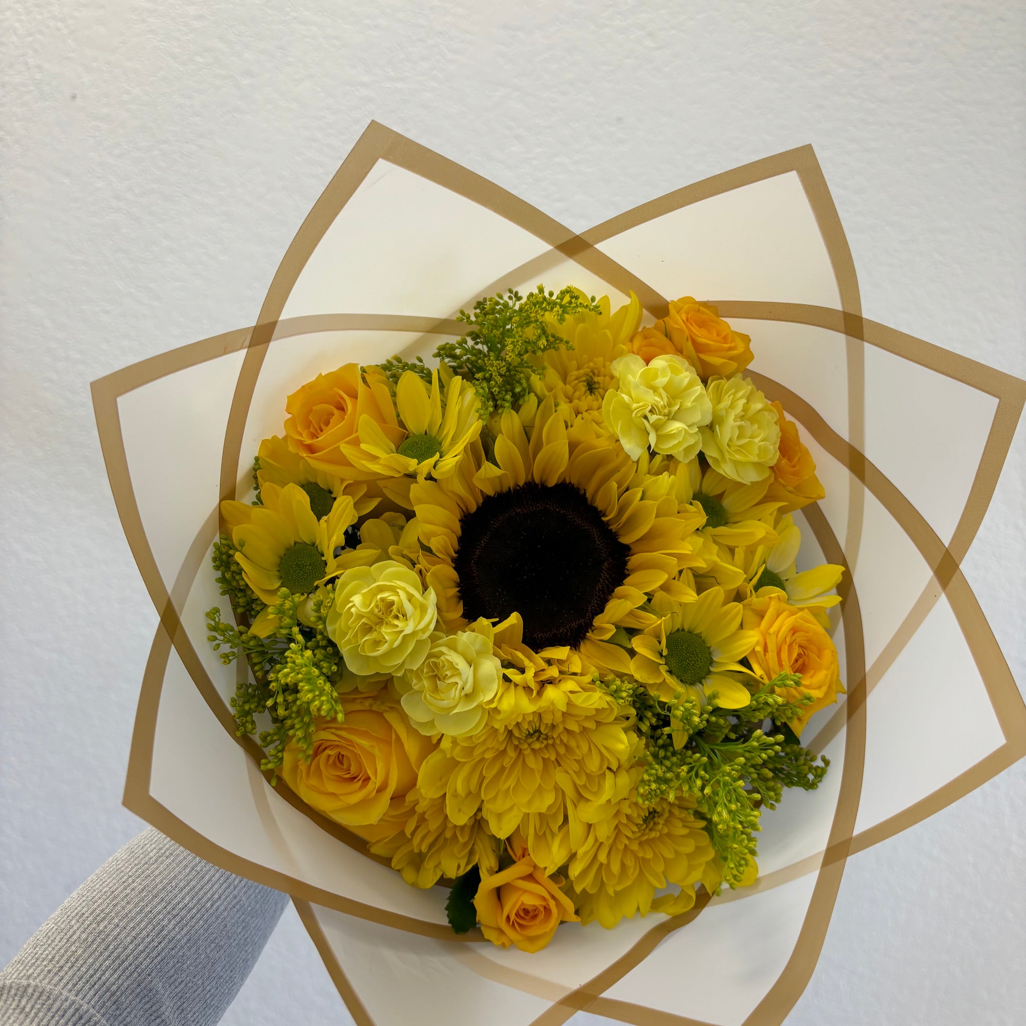 YELLOW FLOWERS-WHITE